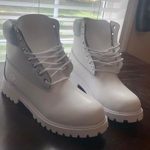 Ghost White Timberland Boots